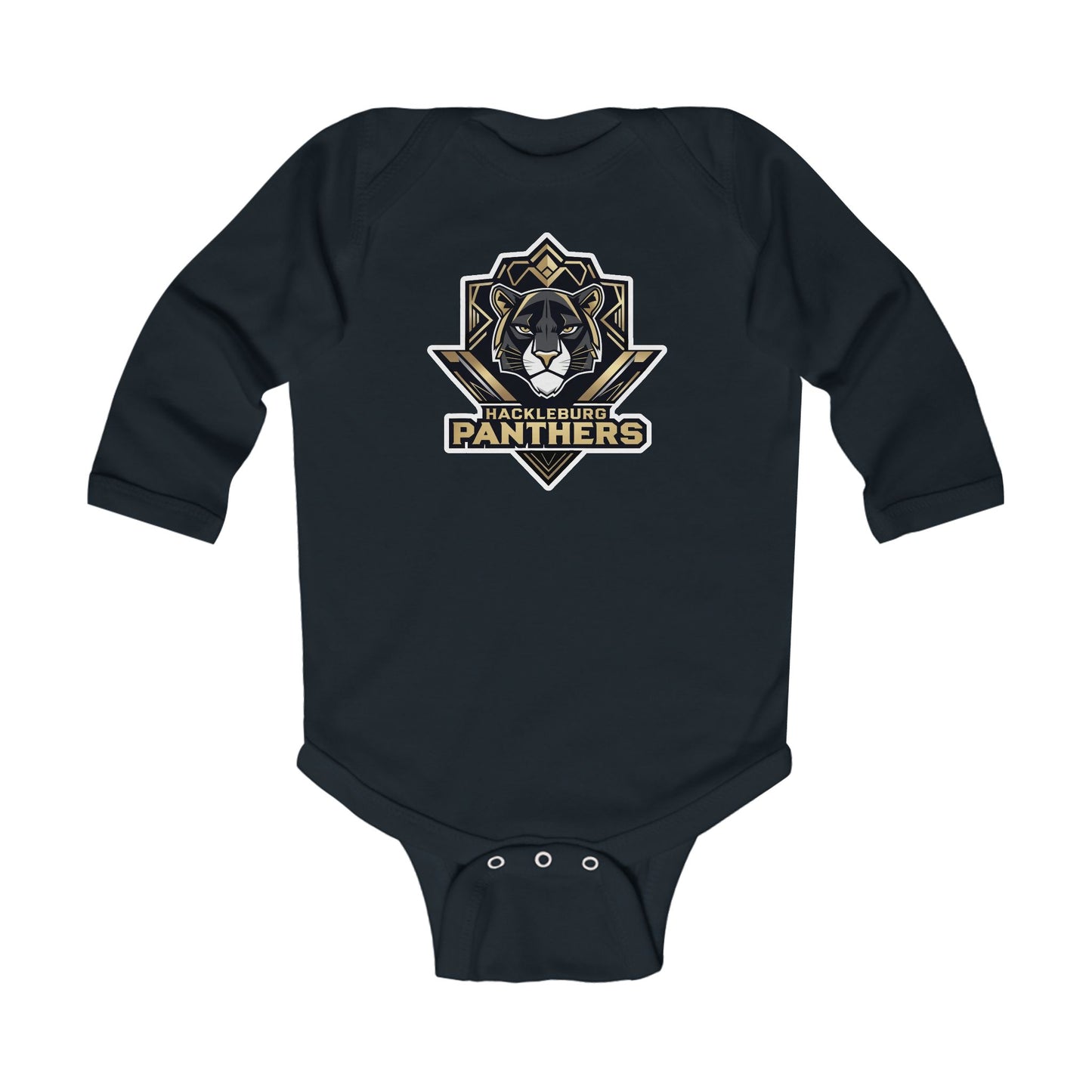 Long Sleeve Baby Bodysuit \ Hackleburg Panthers \ HP1