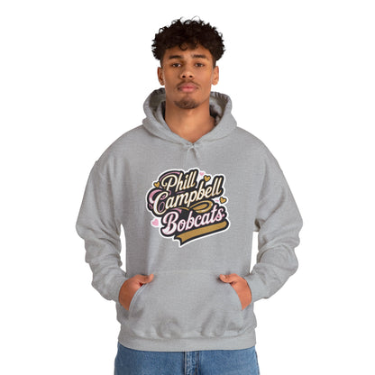 Adult Hoodie Sweatshirt \ Phill Campbell Bobcats \ PCBG1