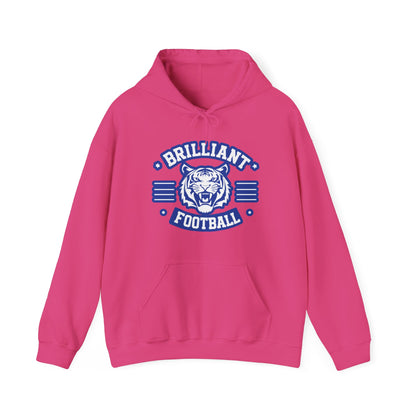 Adult Hoodie Sweatshirt \ Brilliant Tigers Football \ BTF2