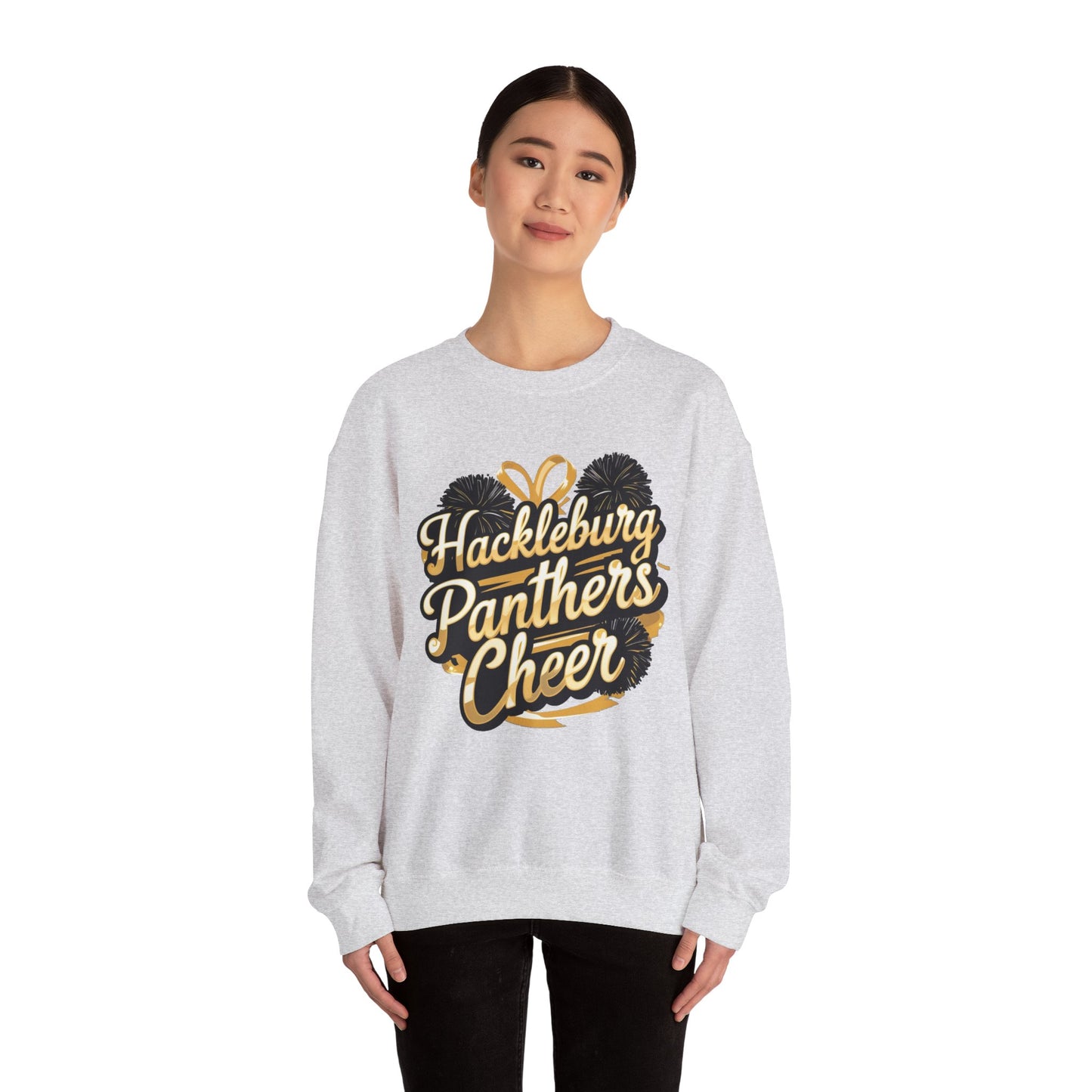 Adult Crewneck Sweatshirt \ Hackleburg Panthers Cheer \ HPC2