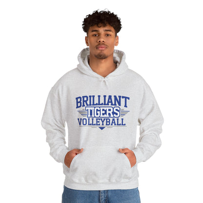 Adult Hoodie Sweatshirt \ Brilliant Tigers Volleyball \ BTV2