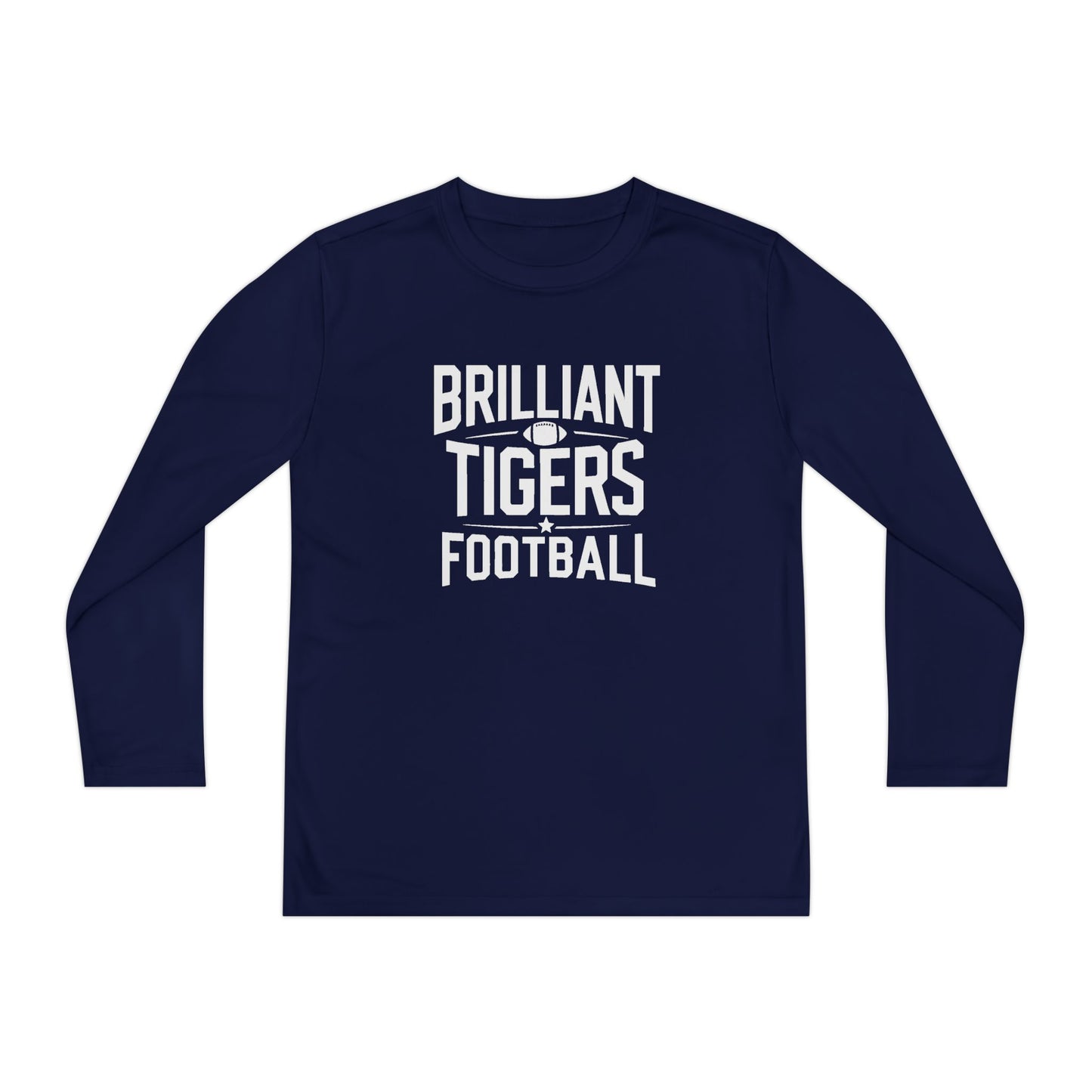 Youth Long Sleeve Tee \ Brilliant Tigers Football \ BTF1