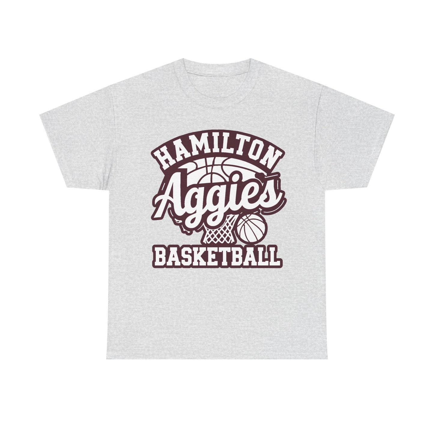 Adult Tee \ Hamilton Aggies Basketball \ HABKG1