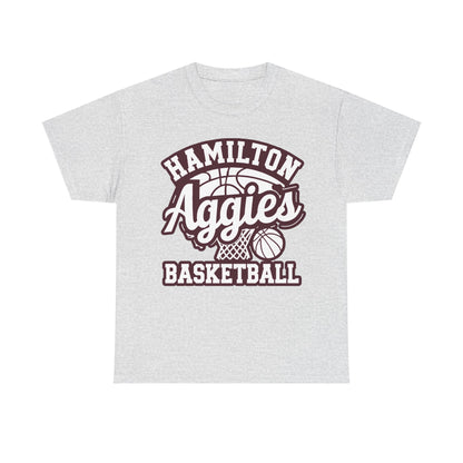 Adult Tee \ Hamilton Aggies Basketball \ HABKG1