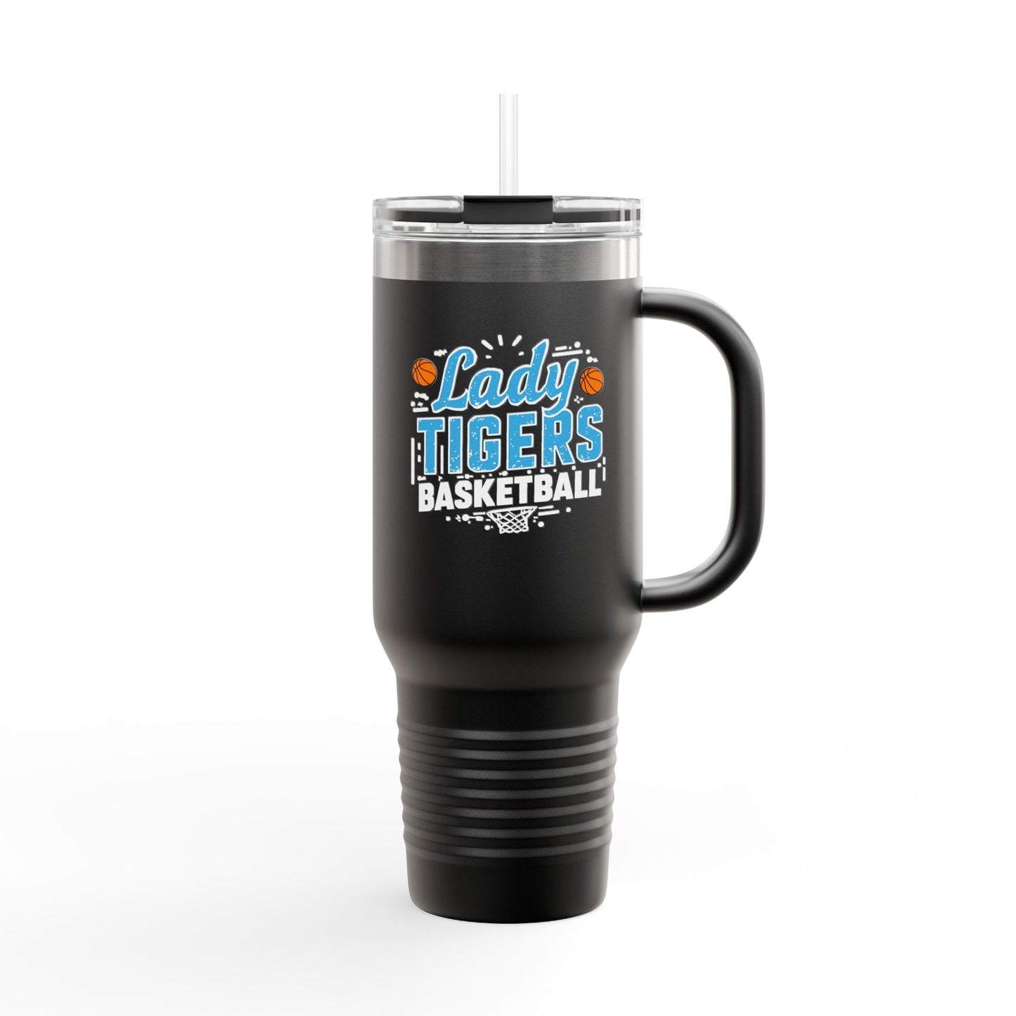 40oz Insulated Tumbler \ Brilliant Tigers Basketball \ BTBKG1