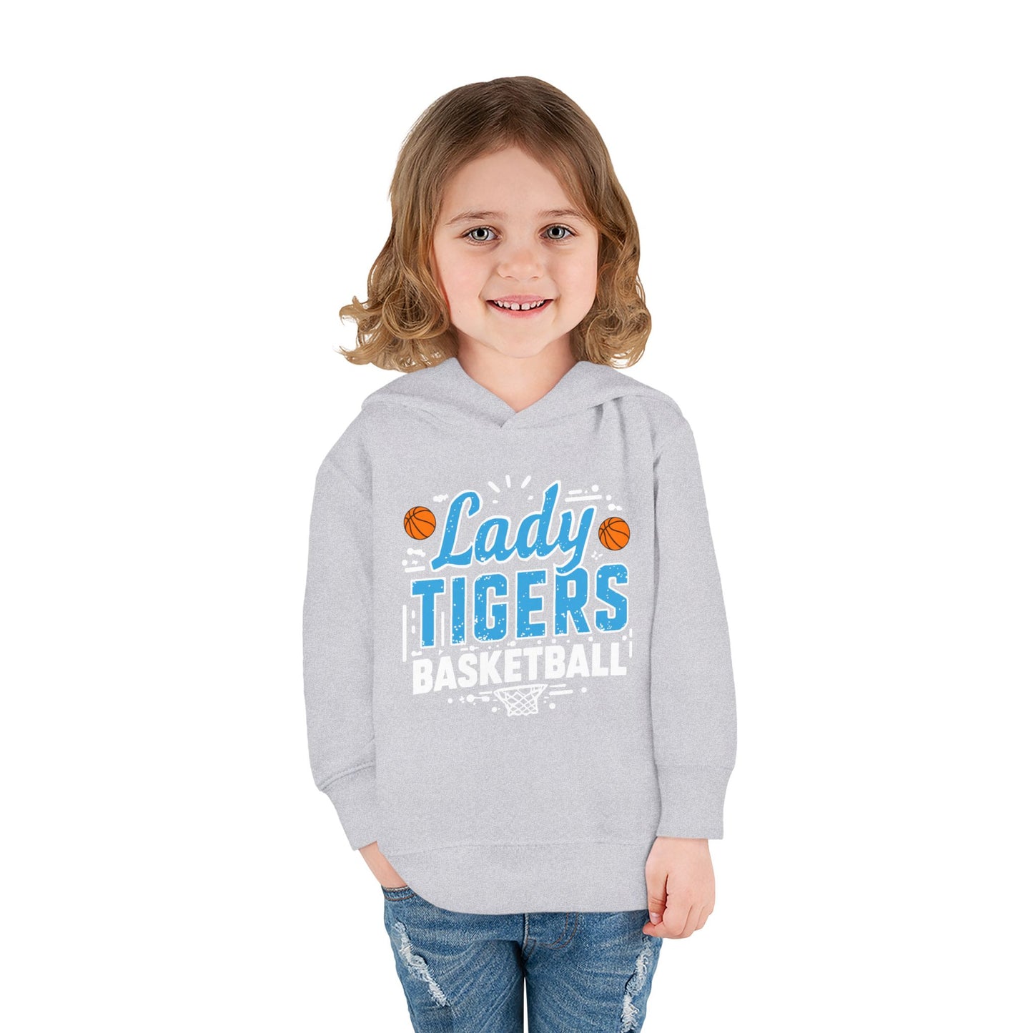 Toddler Hoodie Sweatshirt \ Brilliant Tigers Basketball \ BTBKG1