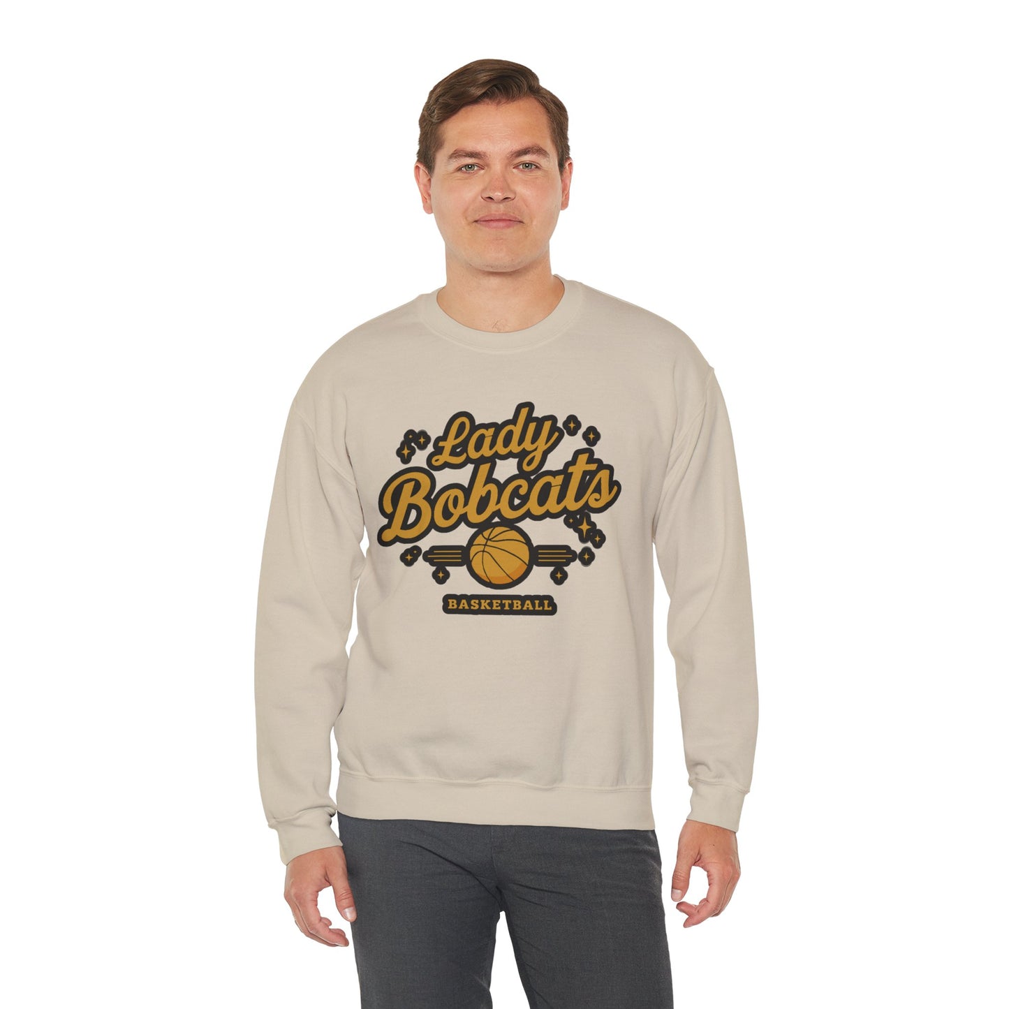 Adult Crewneck Sweatshirt \ Phil Campbell Bobcats Basketball \ PCBBKG2