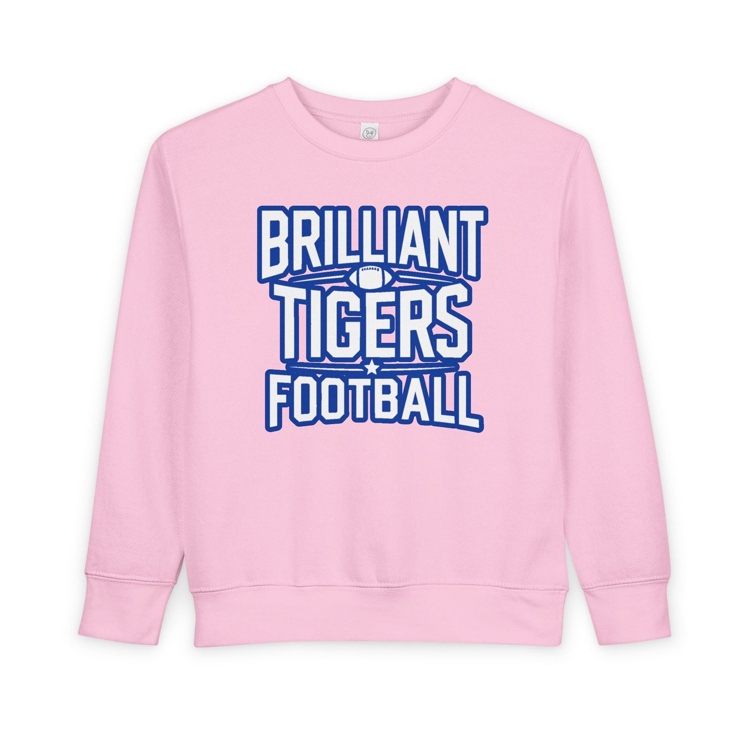 Toddler Crewneck Sweatshirt \ Brilliant Tigers Football \ BTF1