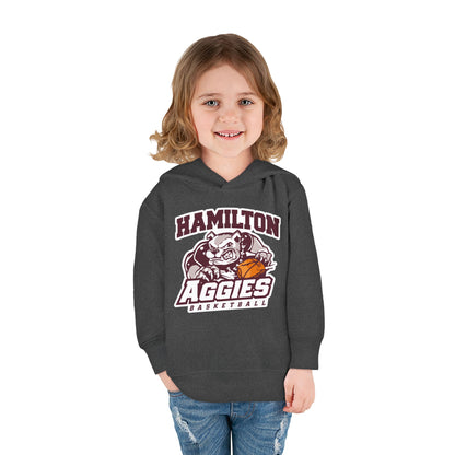 Toddler Hoodie Sweatshirt \ Hamilton Aggies Basketball \ HABB1