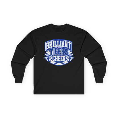 Adult Long Sleeve Tee \ Brilliant Tigers Cheer \ BTC1