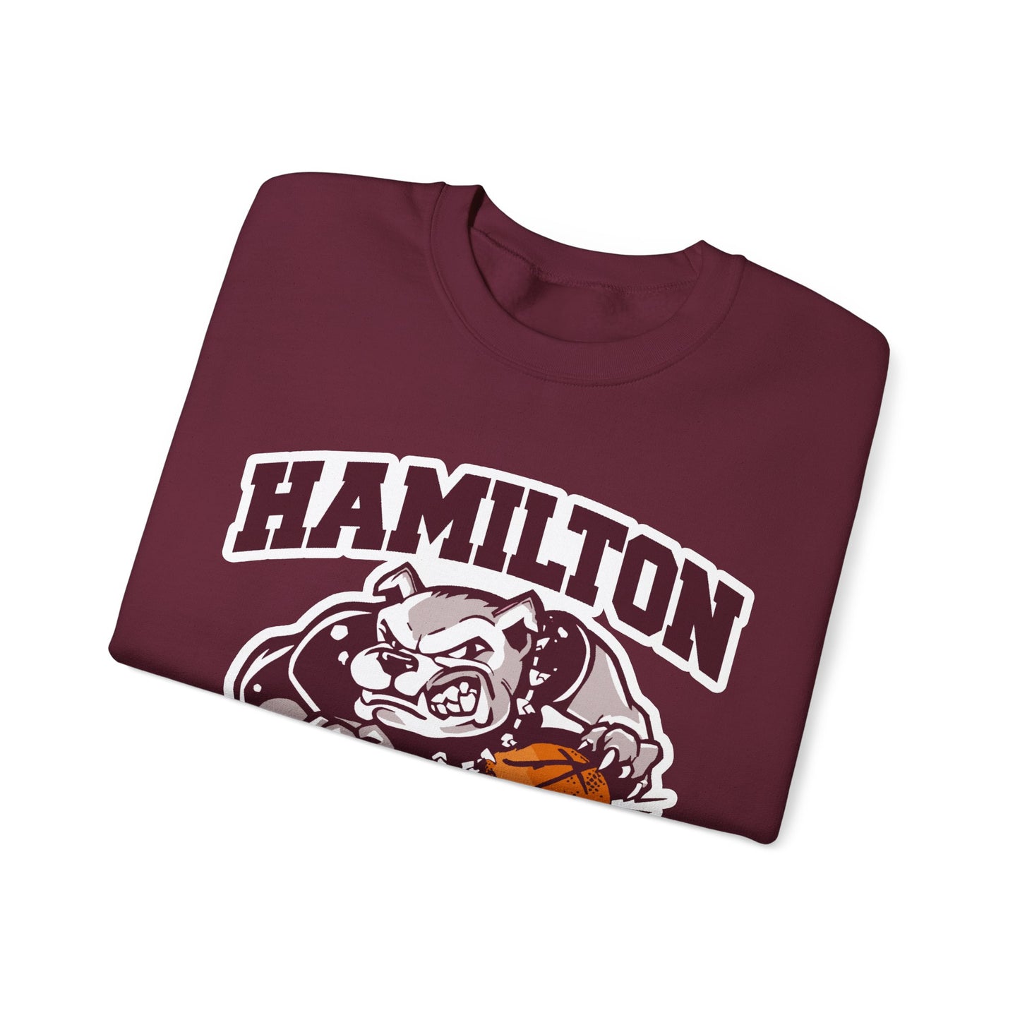Adult Crewneck Sweatshirt \ Hamilton Aggies Basketball \ HABB1