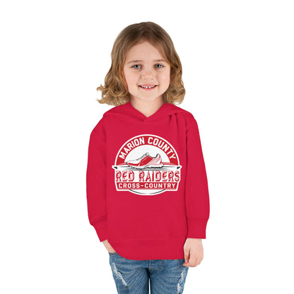 Toddler Hoodie Sweatshirt \ Marion County Red Raiders Cross-Country \ MCCC1