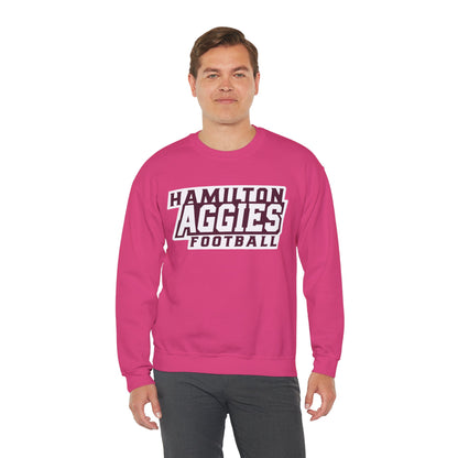 Adult Crewneck Sweatshirt \ Hamilton Aggies Football \ HAF1