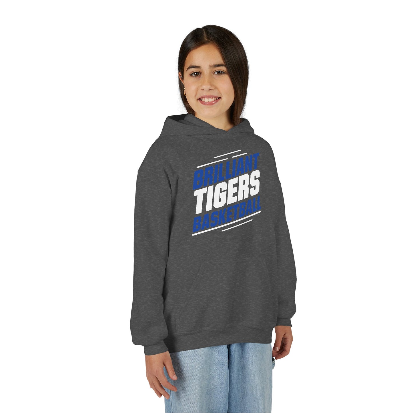 Youth Hoodie Sweatshirt \ Brilliant Tigers Basketball \ BTBK2
