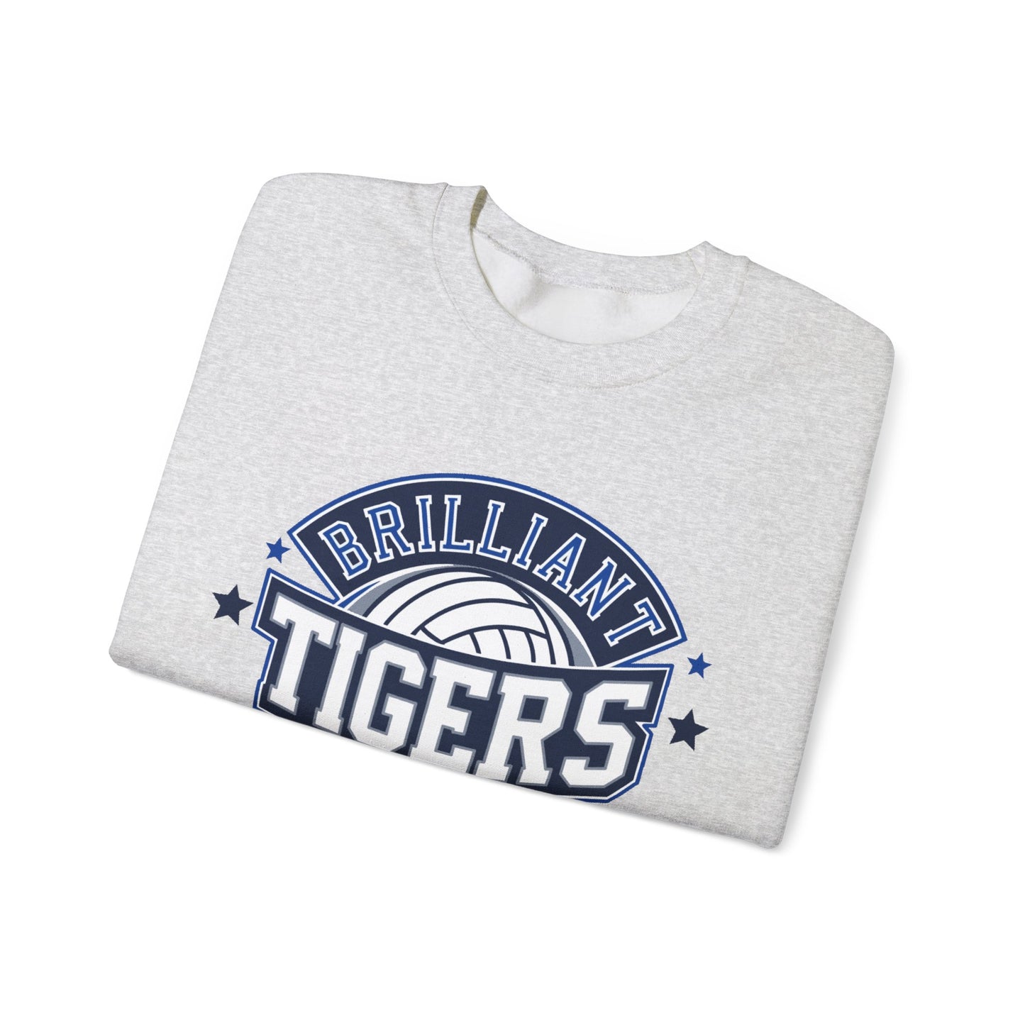 Adult Crewneck Sweatshirt \ Brilliant Tigers Volleyball \ BTV1