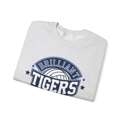Adult Crewneck Sweatshirt \ Brilliant Tigers Volleyball \ BTV1