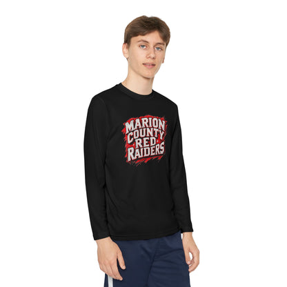 Youth Long Sleeve Tee \ Marion County Red Raiders \ MC1