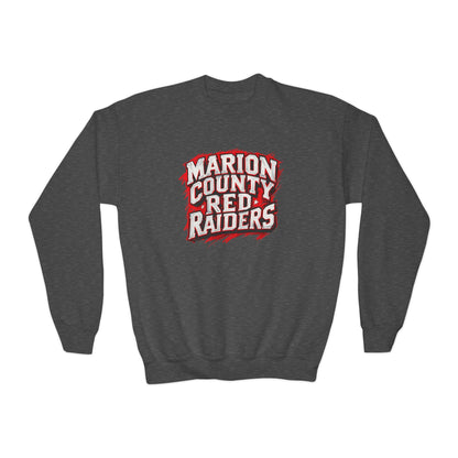 Youth Crewneck Sweatshirt \ Marion County Red Raiders \ MC1