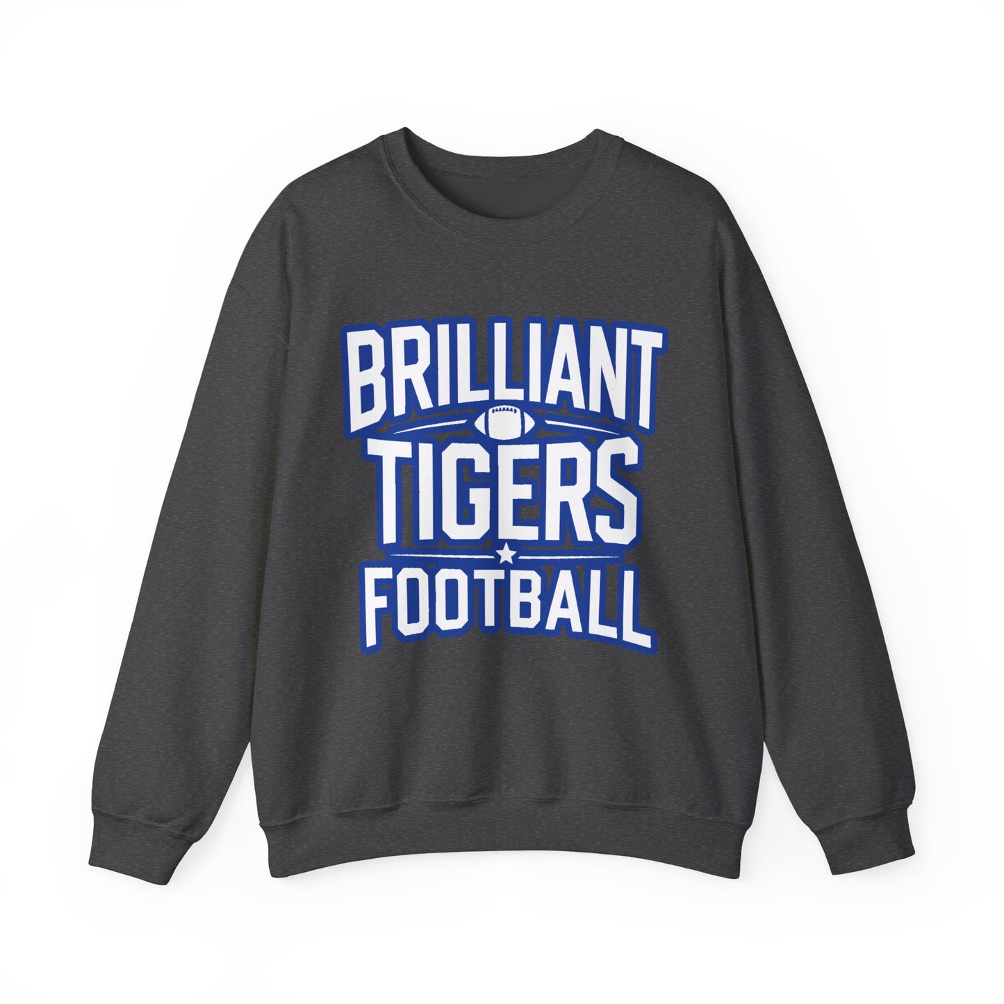 Adult Crewneck Sweatshirt \ Brilliant Tigers Football \ BTF1