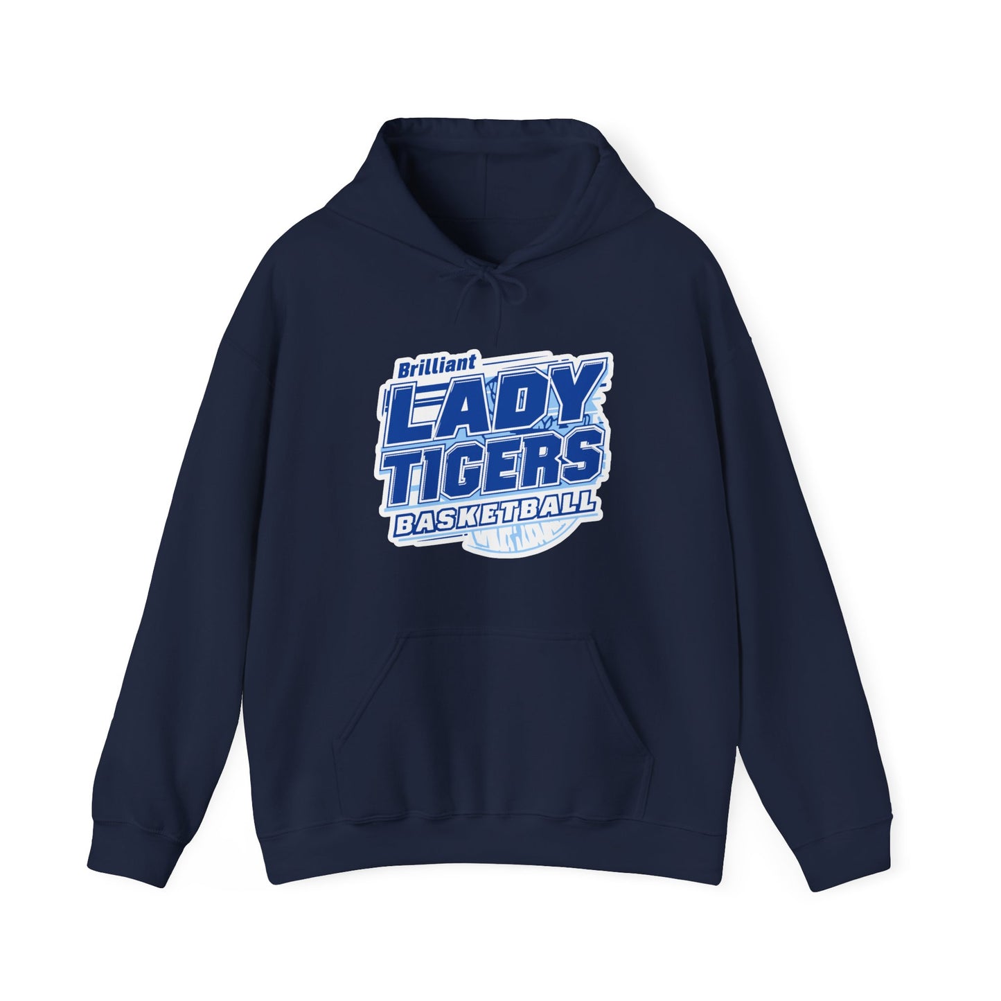Adult Hoodie Sweatshirt \ Brilliant Tigers Basketball \ BTBKG2