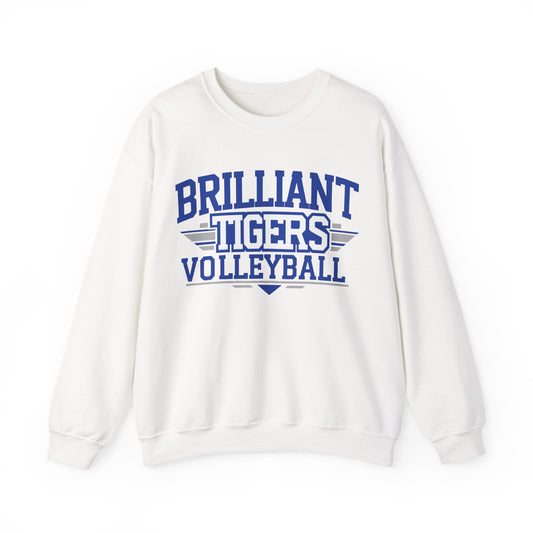 Adult Crewneck Sweatshirt \ Brilliant Tigers Volleyball \ BTV2