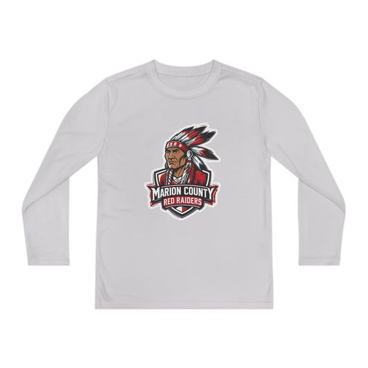 Youth Long Sleeve Tee \ Marion County Red Raiders \ MC2