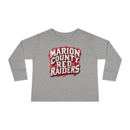 Toddler Long Sleeve Tee \ Marion County Red Raiders \ MC1