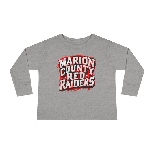 Toddler Long Sleeve Tee \ Marion County Red Raiders \ MC1