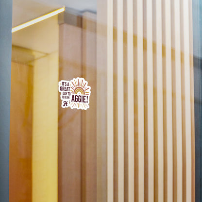 Kiss-Cut Vinyl Decal \ It's a Great Day to be an Aggie! \ GDA1