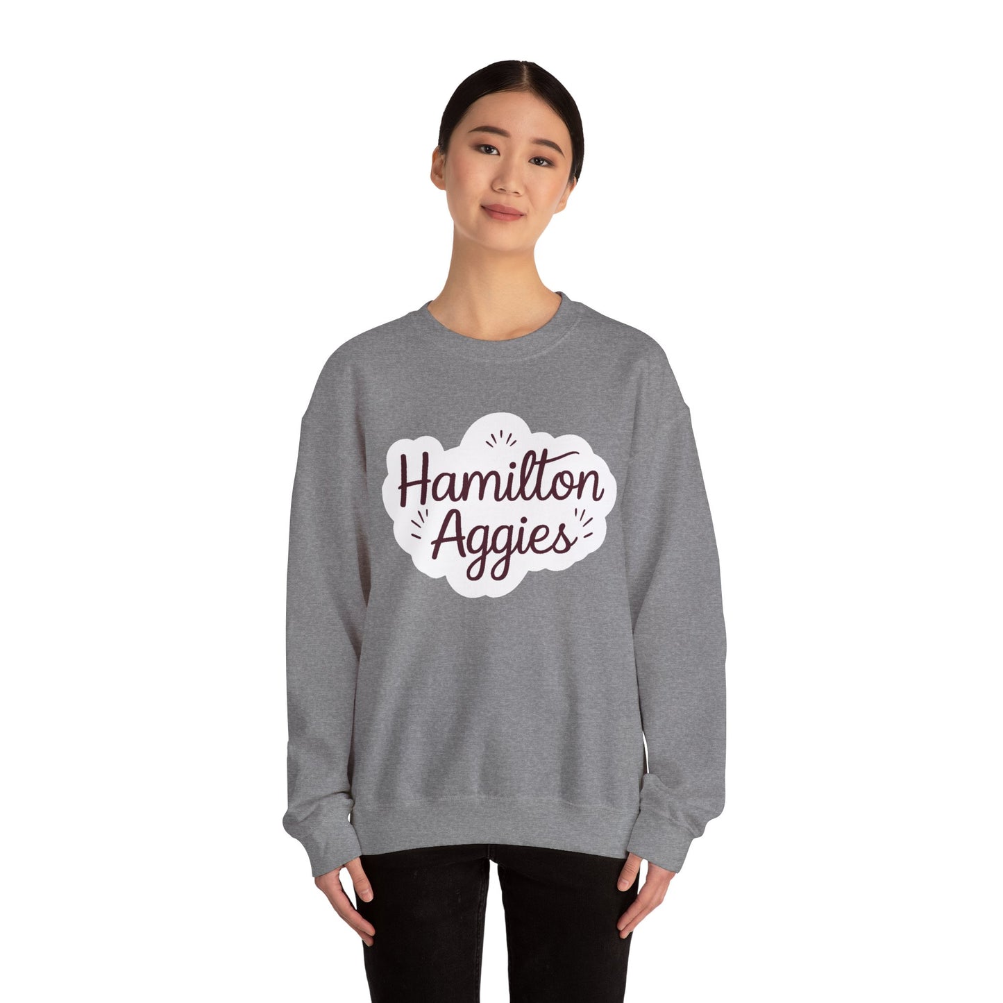 Adult Crewneck Sweatshirt \ Hamilton Aggies \ HAG1
