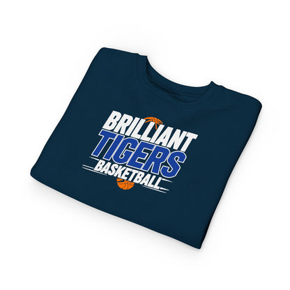 Toddler Crewneck Sweatshirt \ Brilliant Tigers Basketball \ BTBK1