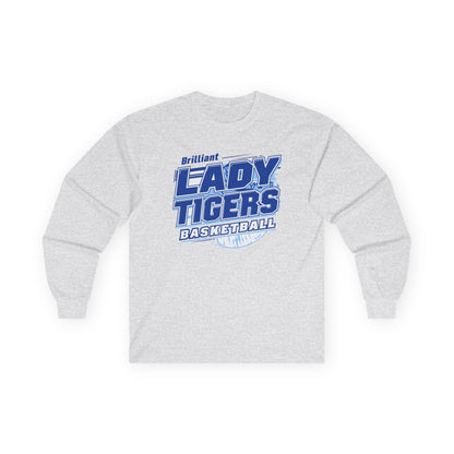 Adult Long Sleeve Tee \ Brilliant Tigers Basketball \ BTBKG2