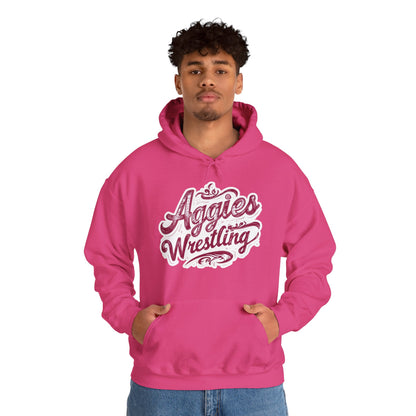 Adult Hoodie Sweatshirt \ Hamilton Aggies Wrestling \ HAWG2