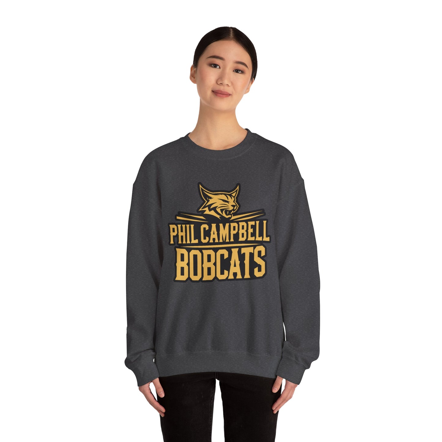 Adult Crewneck Sweatshirt \ Phil Campbell Bobcats \ PCB2