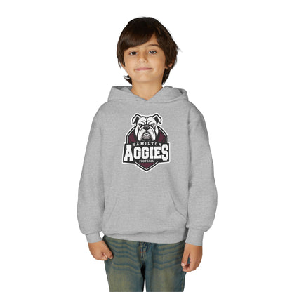 Youth Hoodie Sweatshirt \ Hamilton Aggies Football \ HAF2