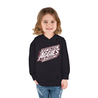 Toddler Hoodie Sweatshirt \ Hamilton Aggies Wrestling \ HAW1