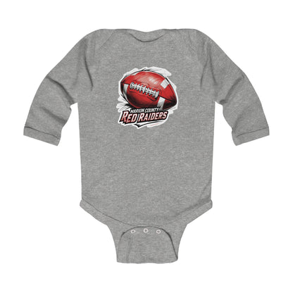 Long Sleeve Baby Bodysuit \ Marion County Red Raiders Football \ MCF1
