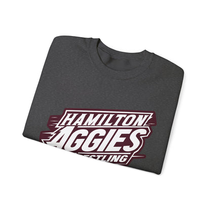 Adult Crewneck Sweatshirt \ Hamilton Aggies Wrestling \ HAW1