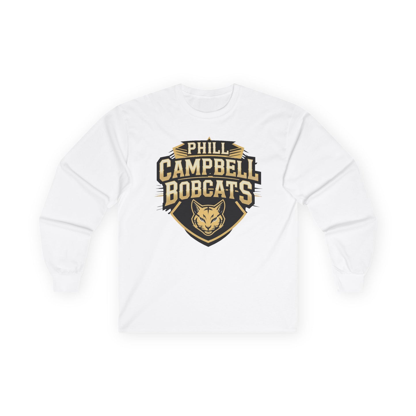 Adult Long Sleeve Tee \ Phill Campbell Bobcats \ PCB1