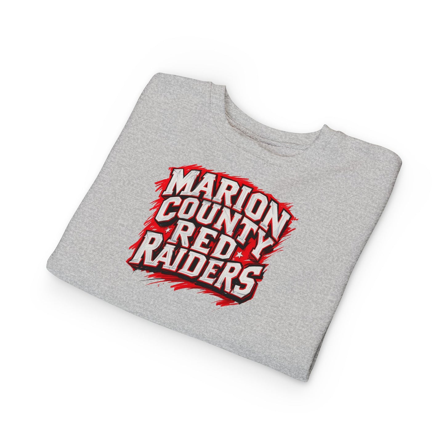 Toddler Crewneck Sweatshirt \ Marion County Red Raiders \ MC1