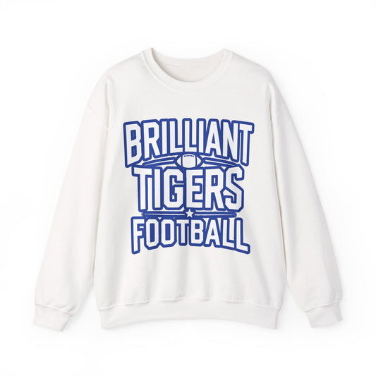 Adult Crewneck Sweatshirt \ Brilliant Tigers Football \ BTF1