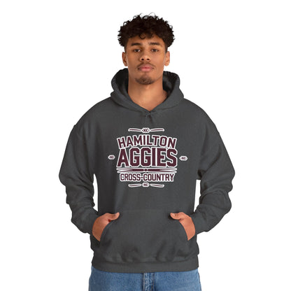 Adult Hooded Sweatshirt \ Hamilton Aggies Cross-Country \ HCC1
