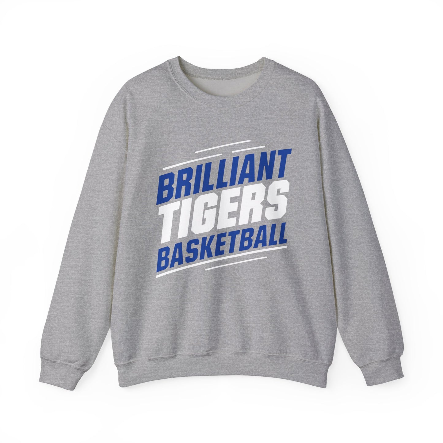 Adult Crewneck Sweatshirt \ Brilliant Tigers Basketball \ BTBK2