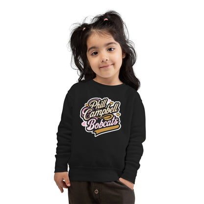 Toddler Crewneck Sweatshirt \ Phill Campbell Bobcats \ PCBG1