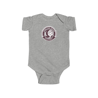 Short Sleeve Baby Bodysuit \ Hamilton Aggies Volleyball \ HAV1