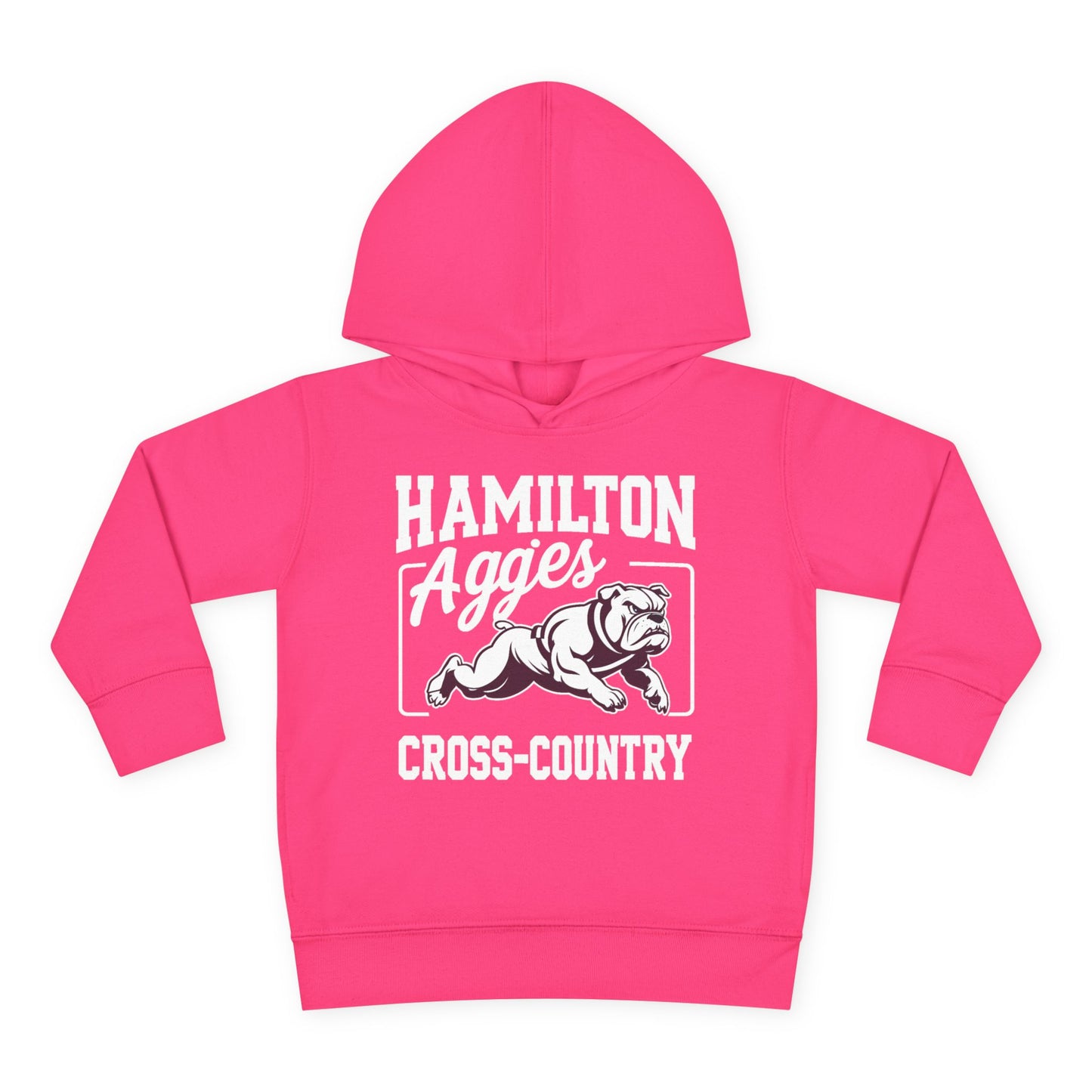 Toddler Hoodie Sweatshirt \ Hamilton Aggies Cross-Country \ HCC2