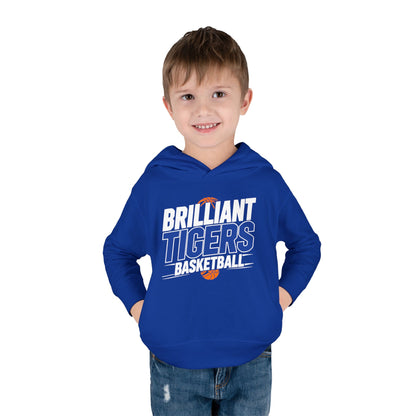 Toddler Hoodie Sweatshirt \ Brilliant Tigers Basketball \ BTBK1