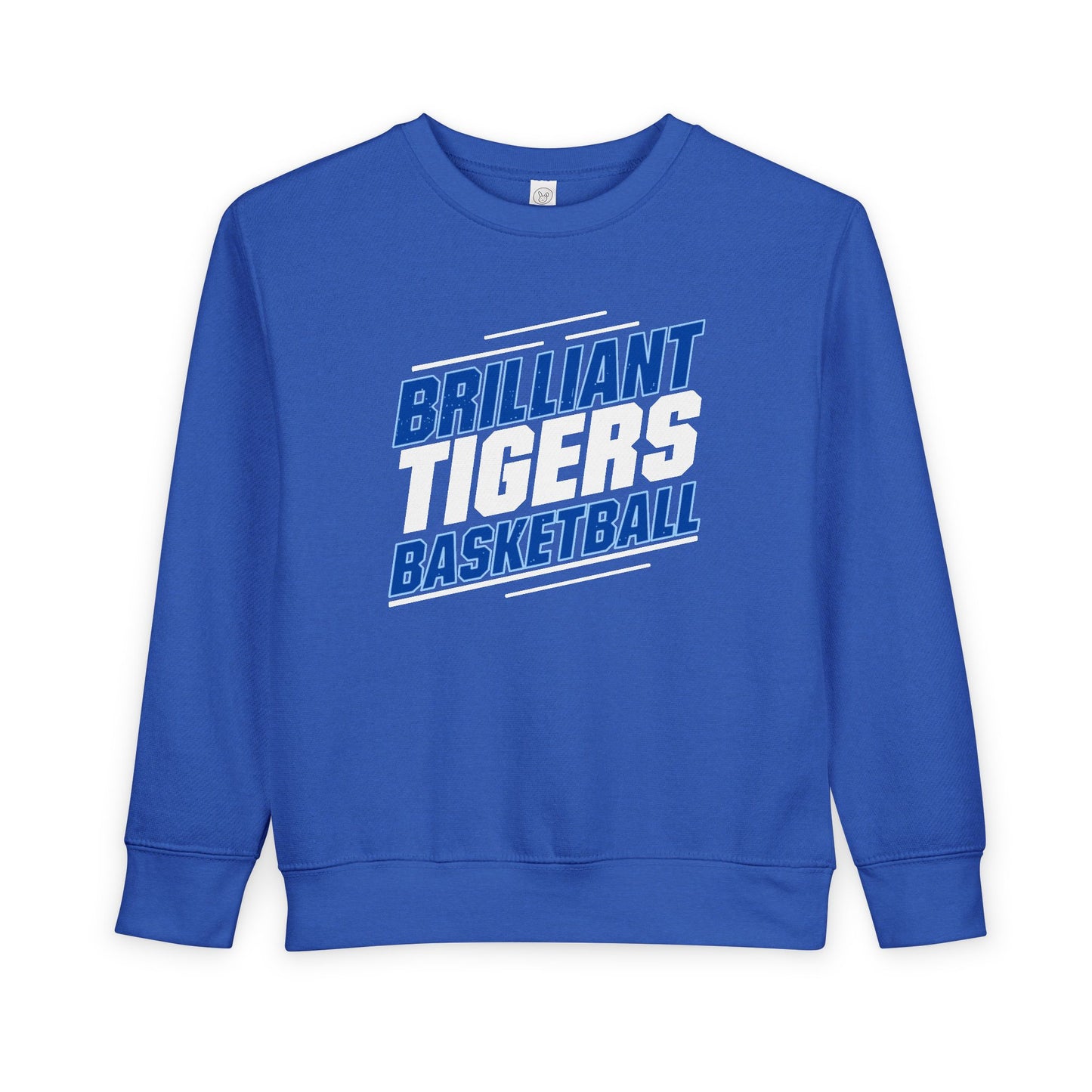 Toddler Crewneck Sweatshirt \ Brilliant Tigers Basketball \ BTBK2