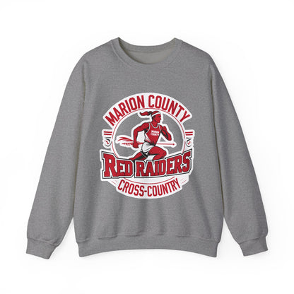 Adult Crewneck Sweatshirt \ Marion County Red Raiders Cross-Country \ MCCC2