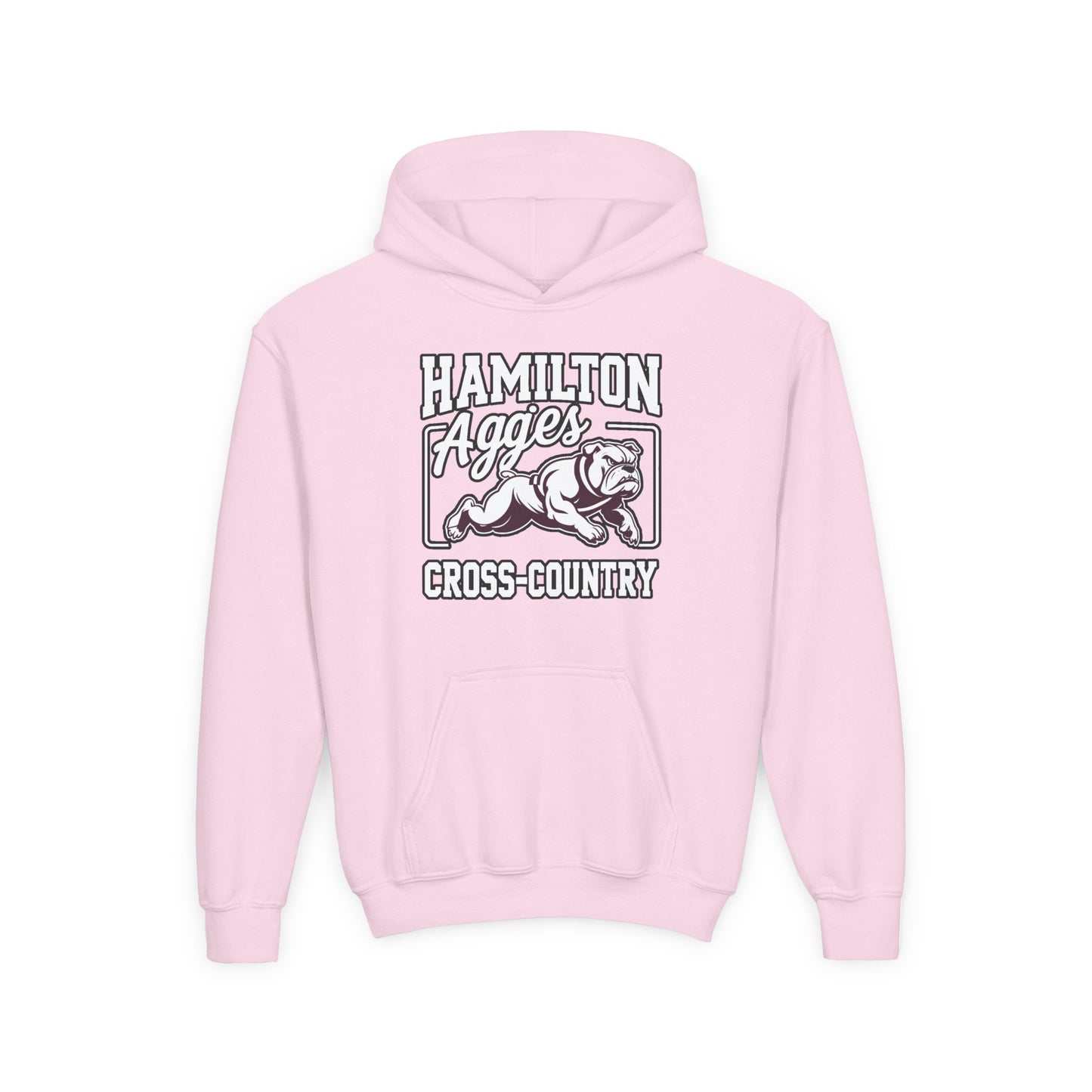 Youth Hoodie Sweatshirt \ Hamilton Aggies Cross-Country \ HCC2